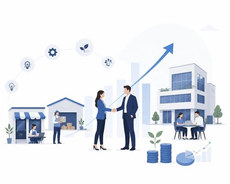 Schéma illustrant la structure de participations d’une holding d’investissement